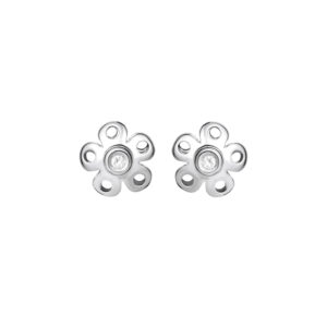 Ole Lyngggaard Blonde ørestikker i hvidguld