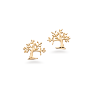 Scrouples Livets Træ ørestikker, 8 kt. guld