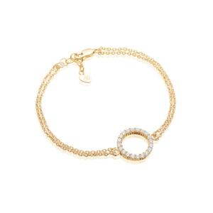 Sif Jakobs Biella Grande Armbånd i forgyldt med cz