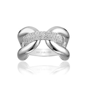Sif Jakobs Capri ring i sølv med zirkoner