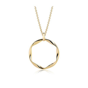 Sif Jakobs Cetara cirkel halssmykke i forgyldt Ø30