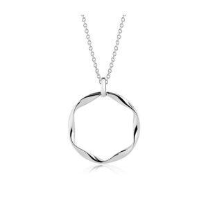 Sif Jakobs Cetara cirkel halssmykke i sølv Ø30