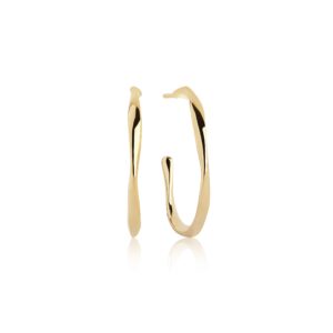 Sif Jakobs Cetara store creoler i forgyldt sølv