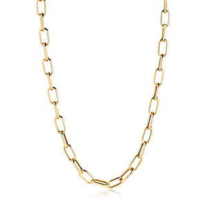 Sif Jakobs forgyldt halskæde, Capri 50 cm