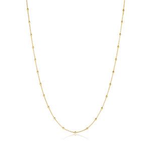 Sif Jakobs forgyldt halskæde, Cavalier 42 cm