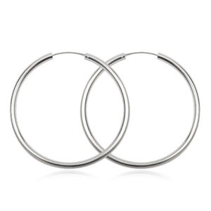 Sølv øreringe - Ø25mm - pr sæt