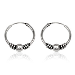 Sølv øreringe / hoops - Ø17mm - pr sæt
