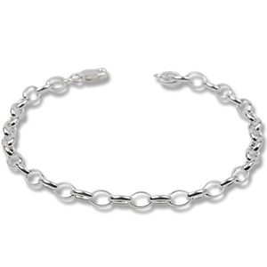 Sølvarmbånd - 16cm x 5mm