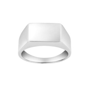 Son of Noa sølv plade ring, bred 10 mm