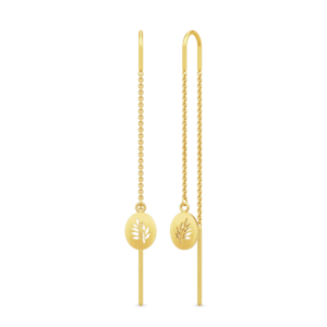 Tree of Life Droplet Earrings - Gold