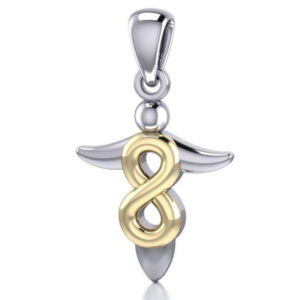 Vedhæng Engel med Uendelighedstegnet - 29mm - u/kæde