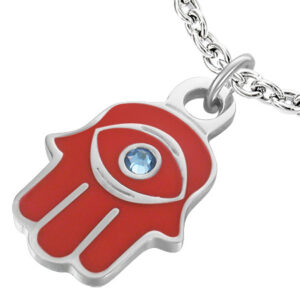 Vedhæng Fatimas hånd / Hamsa - Stål - 21mm - u/kæde