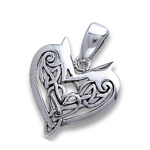 Vedhæng Hjerte - 20mm - u/kæde