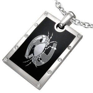 Vedhæng Krebsen Stjernetegn Stål - 44mm - u/kæde