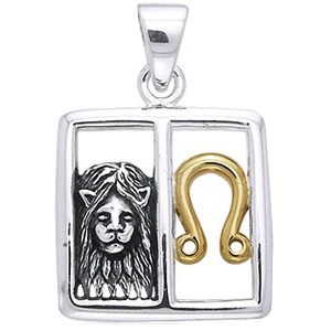 Vedhæng Løven Stjernetegn - 30mm - u/kæde