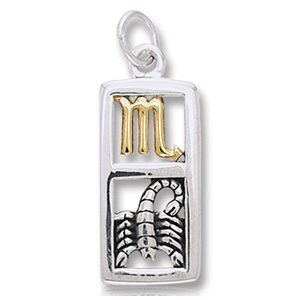 Vedhæng Skorpionen Stjernetegn - 26mm - u/kæde