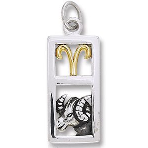 Vedhæng Vædderen Stjernetegn - 26mm - u/kæde