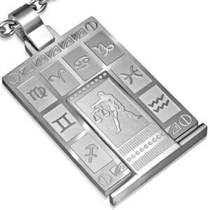 Vedhæng Vægten Stjernetegn Stål - 44mm - u/kæde