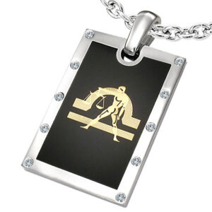 Vedhæng Vægten Stjernetegn Stål - 44mm - u/kæde