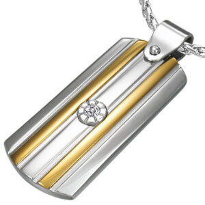 Vedhæng i stål - 35mm - u/kæde