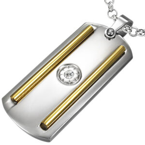 Vedhæng i stål - 35mm - u/kæde