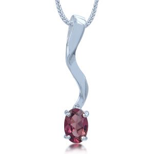 Vedhæng med Turmalin - 23mm - u/kæde