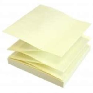 12 x Gul "Z-notes post-it" 75 x 75 mm ( 1200 blade)