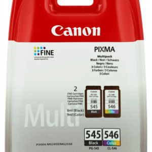 2-Pak sort og farvet patron - Canon 545+546 - 8+9ml