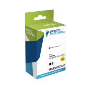 2-Pak sort og farvet patron - Canon 560XL/561XL - 1x22ml + 1x18ml
