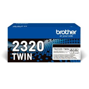 2-pak Sort lasertoner - Brother TN-2320 TWIN - 2 x 2.600 sider