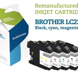 4-Pak B/C/M/Y patroner - Brother LC223 - 1x12+3x6ml