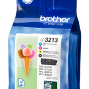 4-Pak B/C/M/Y patroner - Brother LC3213 - 1x 9.1 ml + 3x 4,7 ml