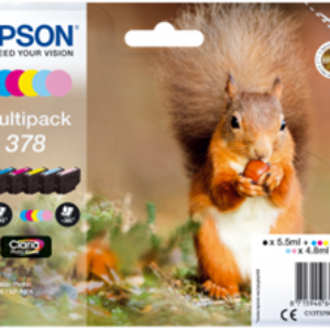 6-Pak B/C/M/Y/LC/LM patroner - Epson 378 -