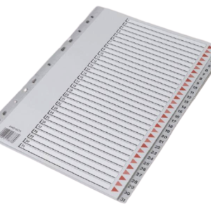 A4 Register grå plast MAXI A4 1-31