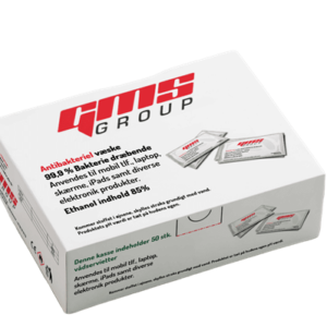 Antibakteriel vådserviet - 50 stk. enkeltpakket.