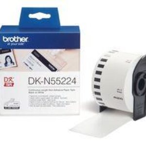 Brother 54mm ikke-klæbende papirtape - hvid (30,48m)