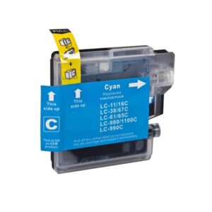 Brother LC980C cyan blækpatron 12ml - Kompatibel - LC980C