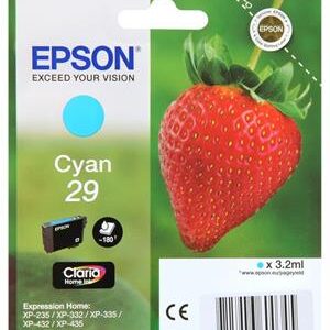 Cyan blækpatron 29 - Epson - 3,2ml.