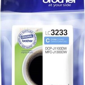 Cyan blækpatron - Brother LC3233C - 1500 sider