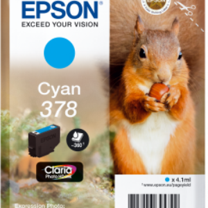 Cyan blækpatron - Epson 378 - 4,1 ml
