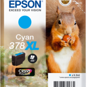 Cyan blækpatron - Epson 378XL - 9,3 ml