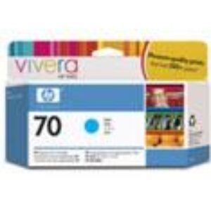 Cyan blækpatron nr. 70 - HP - 130ml