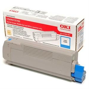 Cyan lasertoner C56/57 - OKI - 2.000 sider