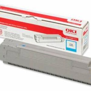 Cyan lasertoner C801 - OKI - 7.300 sider