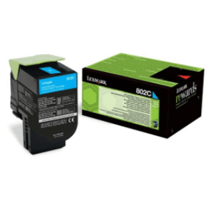 Cyan lasertoner - Lexmark 24B6008 - 3.000 sider