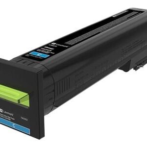 Cyan lasertoner - Lexmark 72K2XCE - 22000 Sider