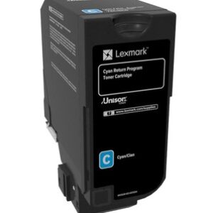 Cyan lasertoner - Lexmark 74C20C0 - 3.000 sider