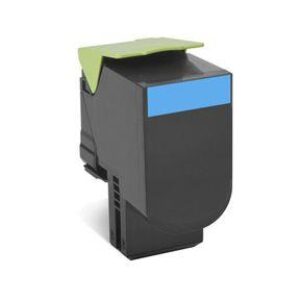 Cyan lasertoner - Lexmark 802SC - 2.000 sider