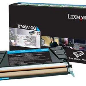 Cyan lasertoner - Lexmark C746 - 7.000 sider