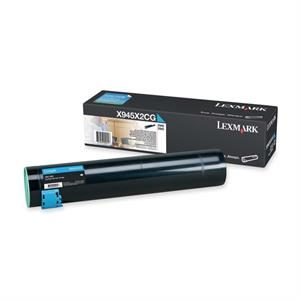 Cyan lasertoner - Lexmark X945 - 22.000 sider